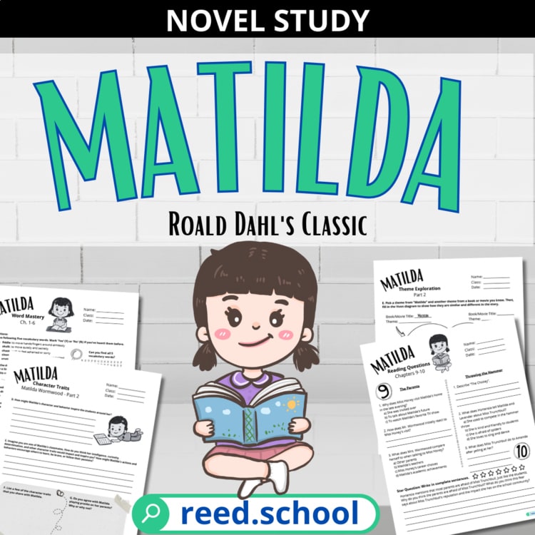 Matilda Novel Study resource cover