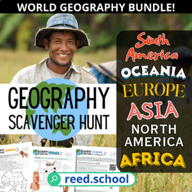 World Geography & Culture Scavenger Hunts resource cover